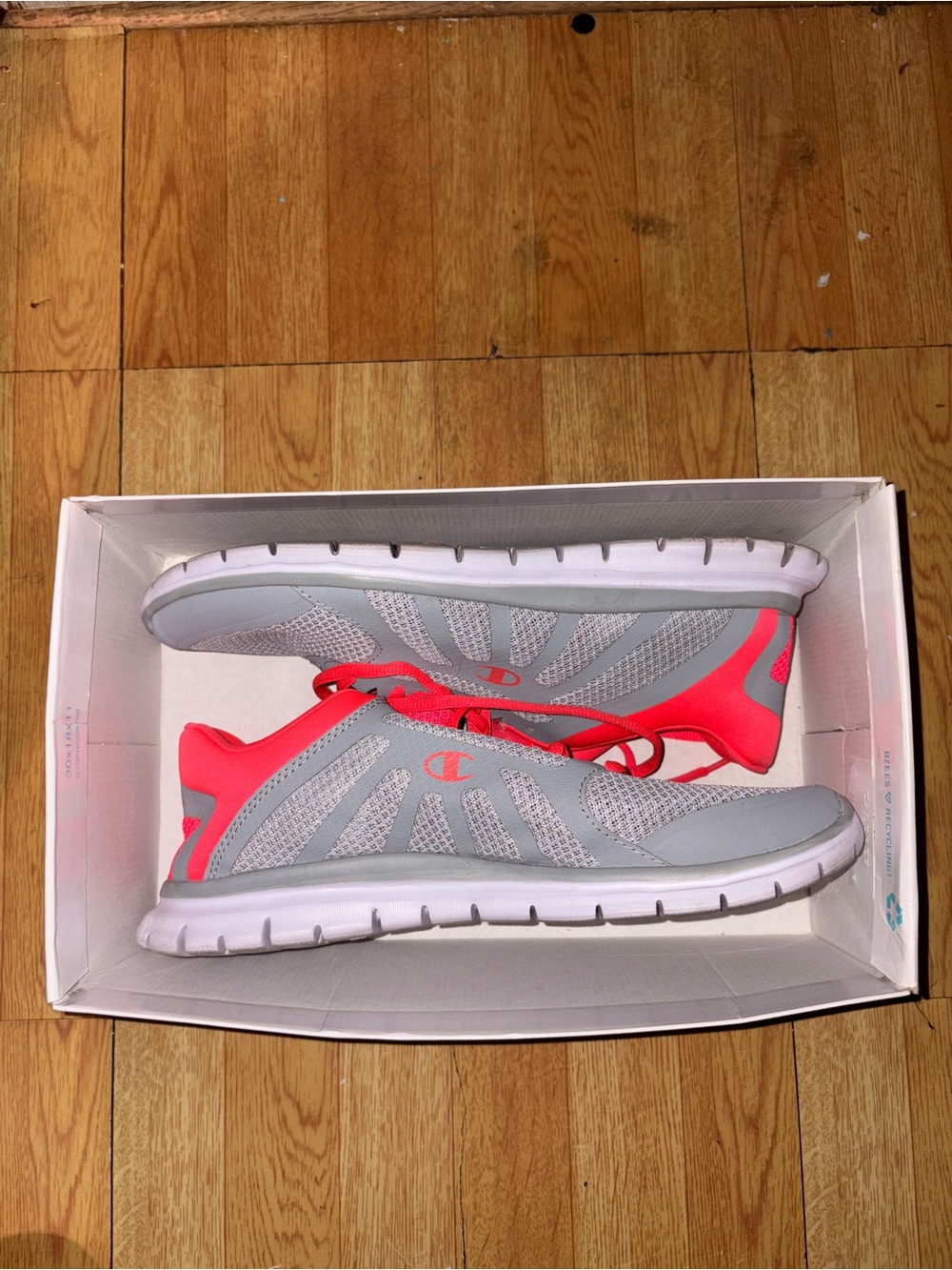 Champion Women’s Athletic Sneakers - Gray and Bright Pink